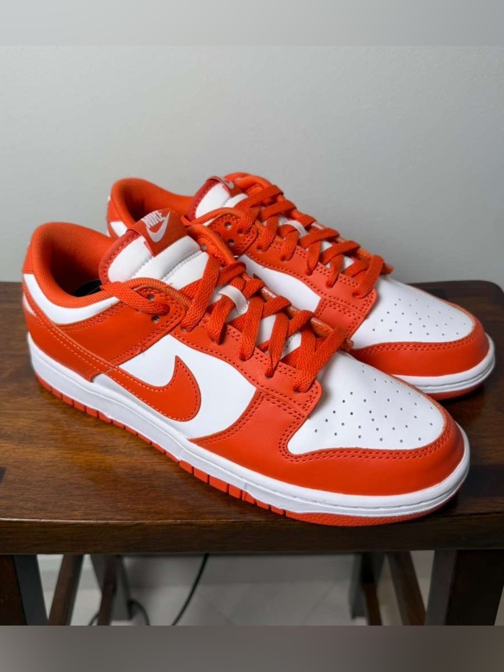 Nike Dunk Low Retro Cosmic Clay Men’s 9.5 White Orange DV0833-114 Excellent